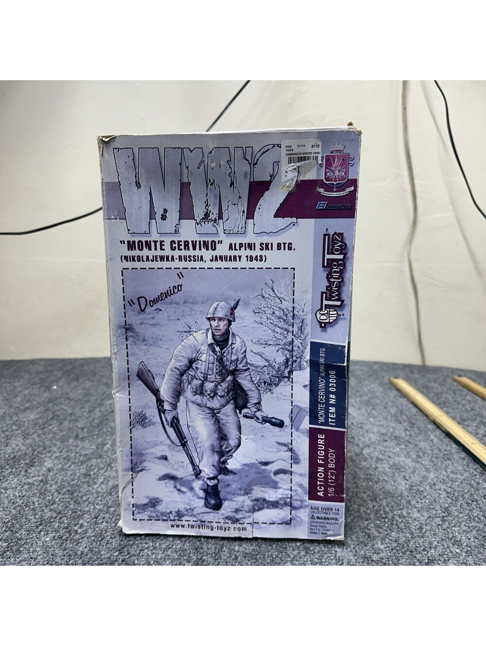 TWISTING TOYZ 1/6TH #03006 WW2 ITALIAN DOMENICO ALPINI SKI BTG RUSSIA 1943